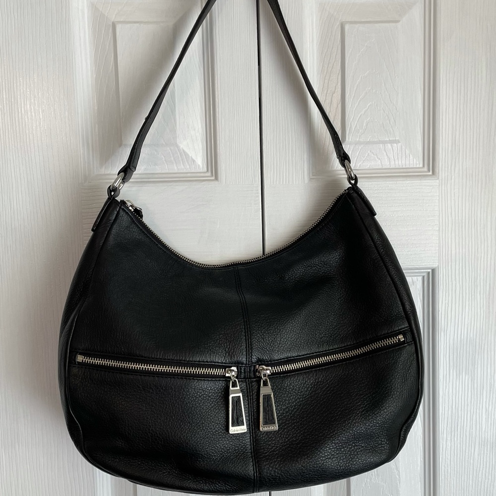 NWOT Calvin Klein purse, black leather